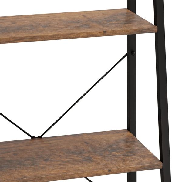 vidaXL Standregal mit 3 Böden Dunkelbraun und Schwarz 56x35x108 cm 336362 Bild 6