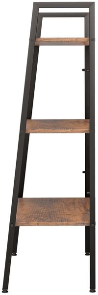 vidaXL Standregal mit 3 Böden Dunkelbraun und Schwarz 56x35x108 cm 336362 Bild 4