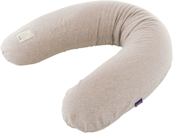 Träumeland Bezug für Sillkissen, 180 cm, atmungsaktiv & waschbar, 100 % Baumwoll-Jersey, Beige