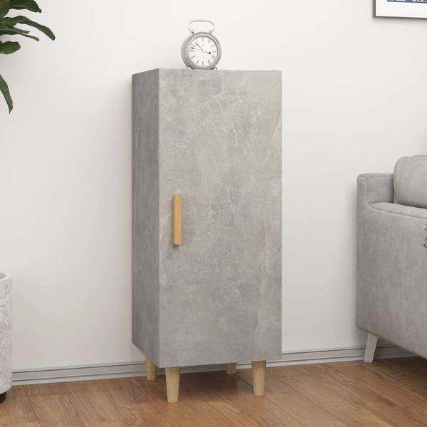 Sideboard Betongrau 34,5 x 34 x 90 cm Holzwerkstoff [812325]