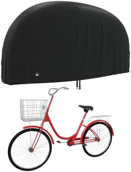 vidaXL Fahrrad-Abdeckung Schwarz 200x70x110 cm 190T Oxford 359695