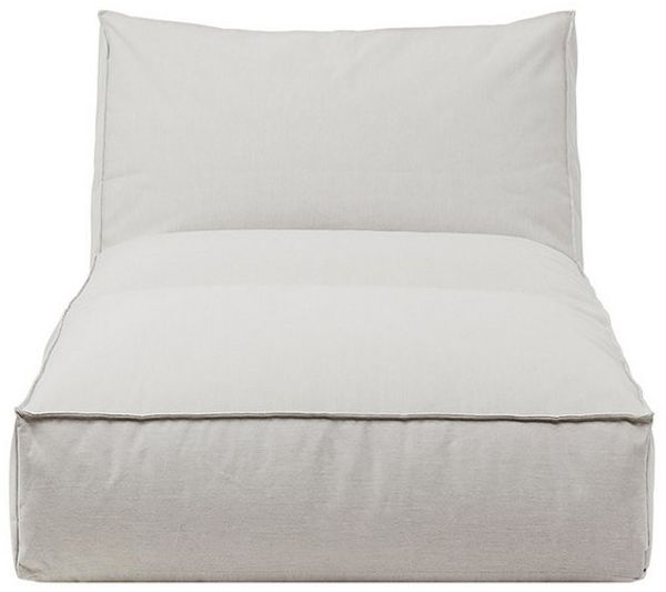 Blomus Bett S Stay, Outdoor-Liege, Kunststoff, Kunstfaser, Stahl pulverbeschichtet, Cloud, 25 x 80 x 190 cm, 62043