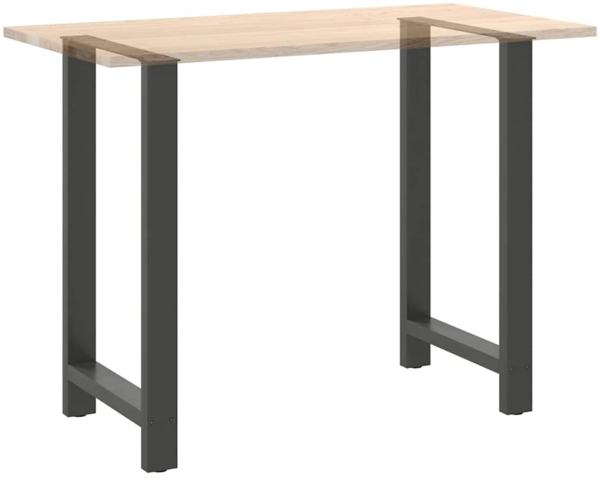 vidaXL Bartischbeine Anthrazit 2 Stk. 60x(100-101) cm Stahl 4013346 Bild 7