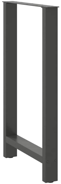 vidaXL Bartischbeine Anthrazit 2 Stk. 60x(100-101) cm Stahl 4013346 Bild 3