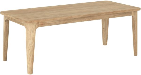 Esstisch Forte aus Teakholz, skandinavisches Design, natur, 175 cm, für 4–6 Personen