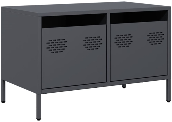 vidaXL TV-Schrank Anthrazit 68x39x43,5 cm Kaltgewalzter Stahl 851234