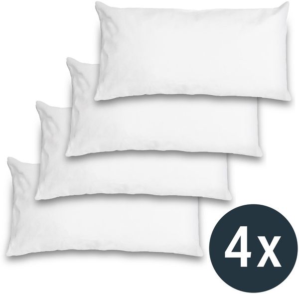4 x Sleezzz Vital wasserundurchlässiger Molton-Kopfkissenbezug 40 x 80 cm