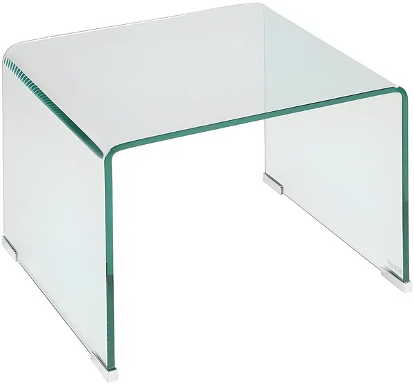 Vente-unique - SUZANA Bedside table Glas Transparent - B 40 cm x H 40 cm x L 50 cm Bild 2