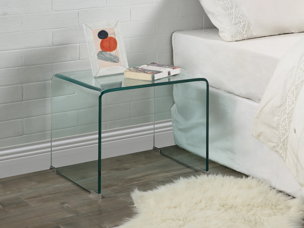 Vente-unique - Nachttisch - Glas - SUZANA Bild 1