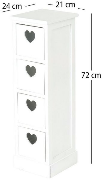 CREEDWOOD Regal NACHTTISCH "WILLI", Altholz massiv Holz, 2 Rattan Körbe, Bad Kommode