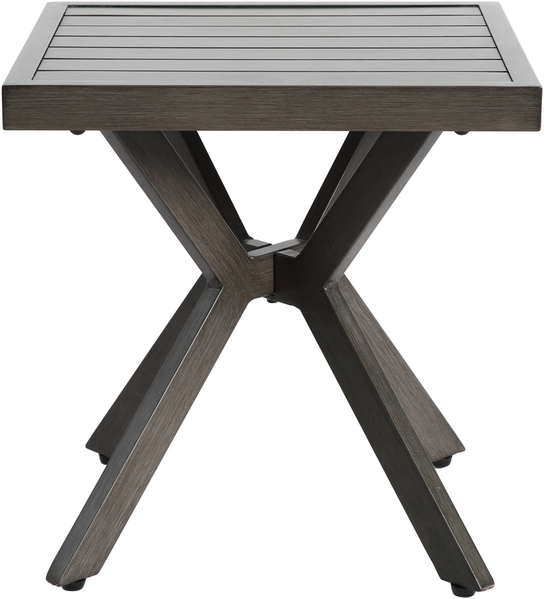Beistelltisch Aluminium wetterfest 45 x 45 x 47 cm, Dunkelgrau Bild 7