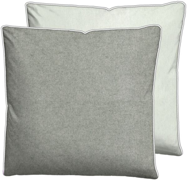 biberna Melange-Flanell Kissenbezug 0840500 MELANGE UNI, sturmgrau, 1x 40x40 cm