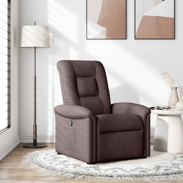 vidaXL Relaxsessel Dunkelbraun Stoff 4015621