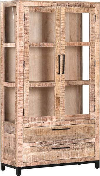 Gutmann Campesino Glasvitrine aus Mangoholz