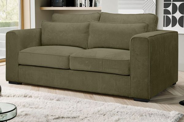 Sofa Canedo in khaki 2,5-Sitzer 200 cm