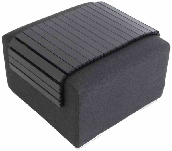 Rolltablett Delano, 40x89x2 cm Serviertablett Dekotablett Ablagefläche Bild 3