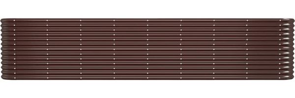 vidaXL Hochbeet Verzinkter Stahl 332x40x68 cm Braun 318910 Bild 3