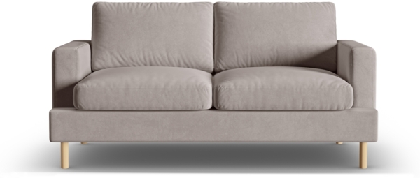 Micadoni Sofa Aliya 2-Sitzer Samt Warmes Grau