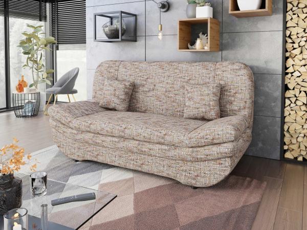 Schlafsofa Weronika Premium mit Bettkasten (Farbe: Tracy 211.01)