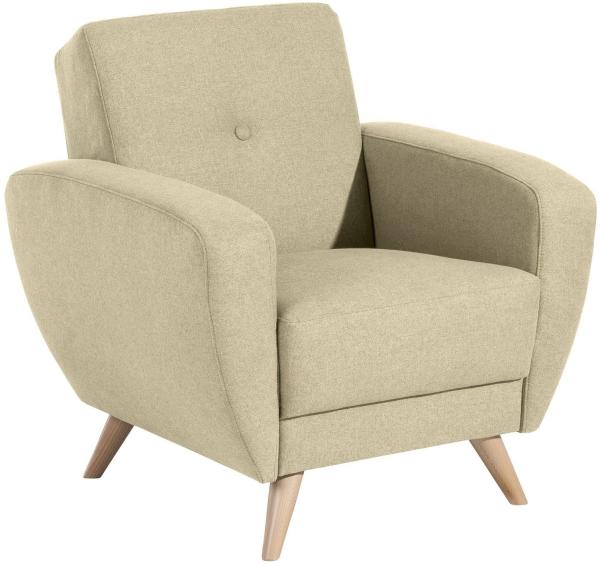 Sessel Karen Bezug Samtvelours (mit Clean-Abo Ausrüstung) Buche natur / beige 21839