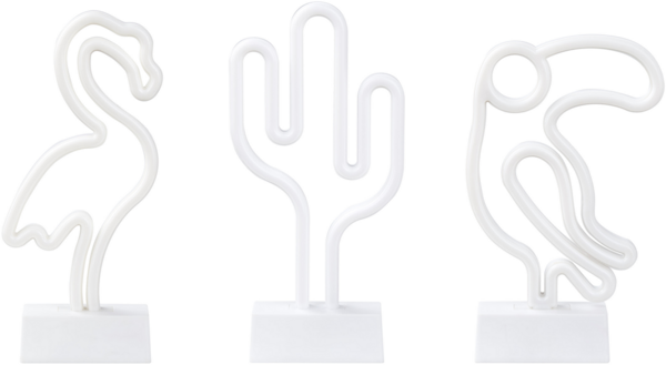 Neonleuchten MABEL 3er Set