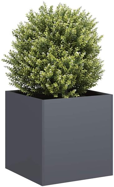 vidaXL Pflanzkübel Anthrazit 40x40x40 cm Kaltgewalzter Stahl 860663