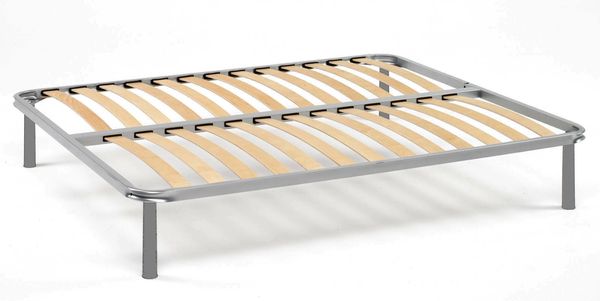 Dmora Doppelbettgestell Artemisio, orthopädischer Lattenrost, 100 % Made in Italy, 120 x 190 x 31 cm Bild 2