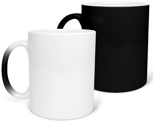 22Feels Tasse 1x Sublimation Rohling Farbwechsel-Effekt Magischer Thermoeffekt 325ml