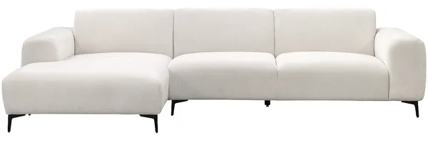 Vente-unique - SAPIGO Sofa Stoff Beige - B 98 cm x H 80 cm x L 306 cm