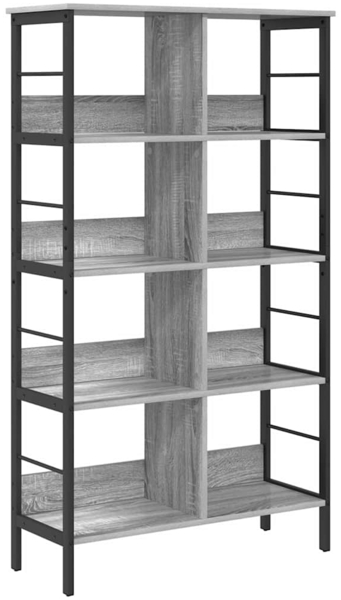 vidaXL Bücherregal Graues Sonoma 82 x 32 x 144,5 cm Holzwerkstoff 883985