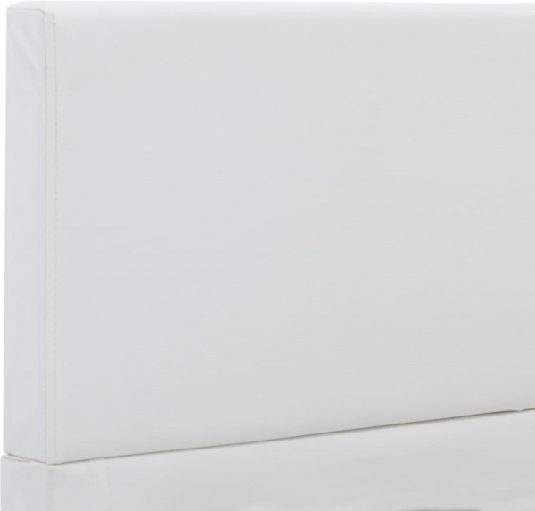 vidaXL Bettgestell Weiß Kunstleder 160x200 cm [284766] Bild 10
