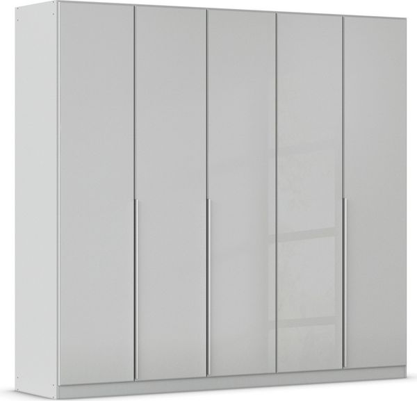 OTTO home Drehtürenschrank Kleiderschrank Kleiderschränke Schrank Garderobe AGORDO mit Glasfront (in zwei Griff-Farben, Breiten 91-405 cm) durchdachte Innenausstattung, in 8 Breiten und 2 Höhen MADE IN GERMANY