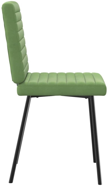 vidaXL Esszimmerstühle 6 Stk. Hellgrün Samt 3315529 Bild 4