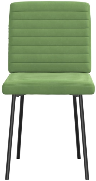 vidaXL Esszimmerstühle 6 Stk. Hellgrün Samt 3315529 Bild 3