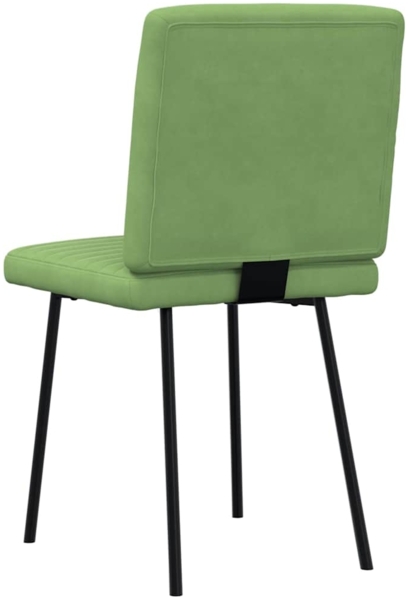 vidaXL Esszimmerstühle 6 Stk. Hellgrün Samt 3315529 Bild 5
