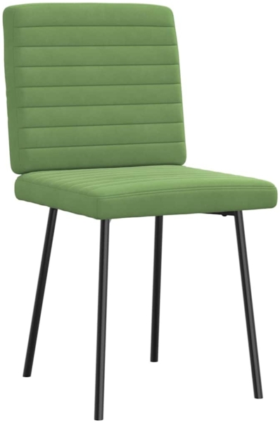 vidaXL Esszimmerstühle 6 Stk. Hellgrün Samt 3315529 Bild 2