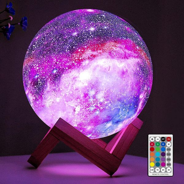 LED-Mondlampe 15 cm mit Fernbedienung und 16 Farben