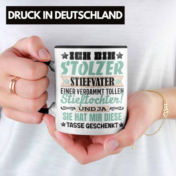 Trendation Tasse Stiefvater Tasse Geschenk Stiefpapa Geschenkidee von Tochter Stieftoc