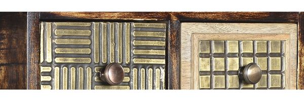 Kommode IVAR - Holz Mehrfarbig 110 x 50 x 35 cm | Schrank Schlafzimmer Sideboard Bild 6