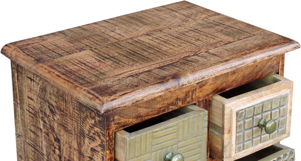 Kommode IVAR - Holz Mehrfarbig 110 x 50 x 35 cm | Schrank Schlafzimmer Sideboard Bild 4