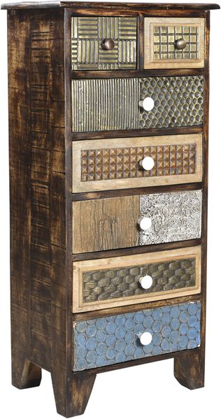 Kommode IVAR - Holz Mehrfarbig 110 x 50 x 35 cm | Schrank Schlafzimmer Sideboard