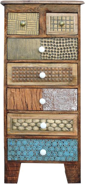 Kommode IVAR - Holz Mehrfarbig 110 x 50 x 35 cm | Schrank Schlafzimmer Sideboard Bild 2