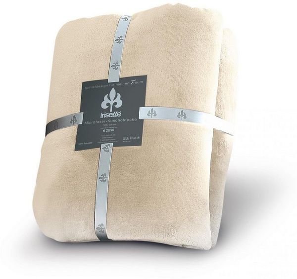 Irisette Wohndecke Flausch Kuscheldecke Relax 8900-84 Sand 150x200