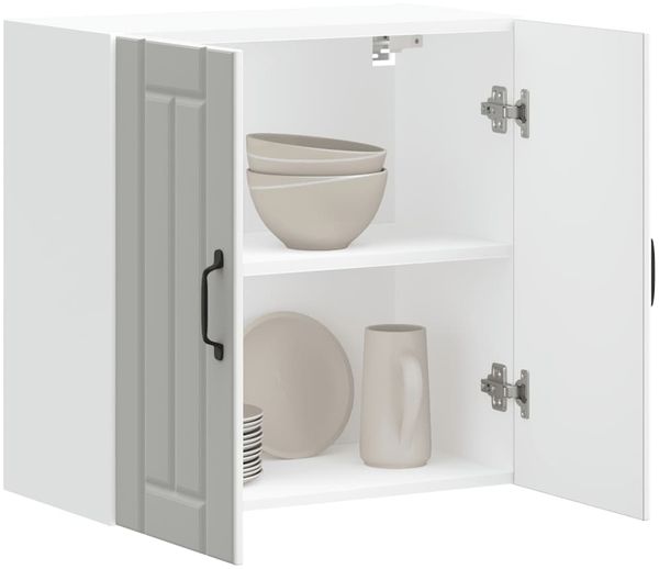 Küchen-Hängeschrank, Wandschrank Lucca Weiß Holzwerkstoff