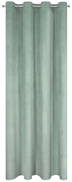 Design91 Vorhang Samtvorhänge 140x250 cm (1 St), Ösen, blickdicht, Samt, Wohnzimmer