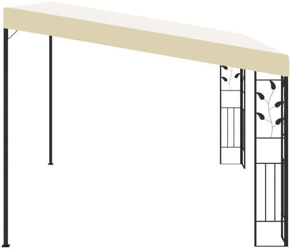 vidaXL Wand-Pavillon 4x3x2,5 m Cremeweiß 47998 Bild 4