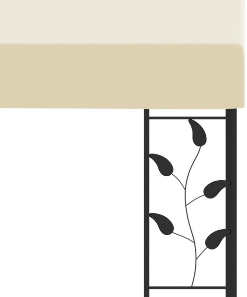 vidaXL Wand-Pavillon 4x3x2,5 m Cremeweiß 47998 Bild 5