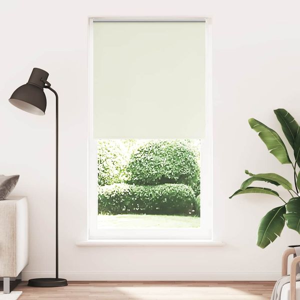 vidaXL Verdunkelungsrollo Cremeweiß 115x230cm Stoffbreite 110,7cm 4011729