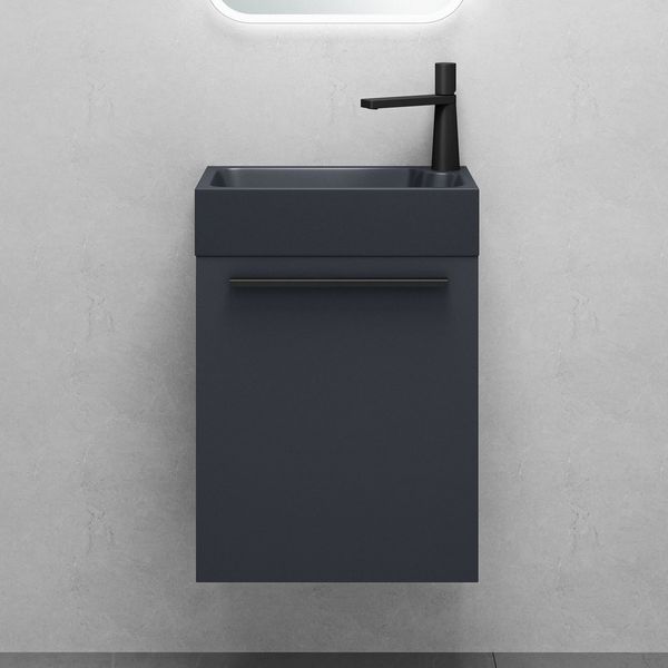 Mai & Mai Badmöbel-Set Gäste Wc Waschbeckenunterschrank Waschtisch mit Unterschrank Pisa