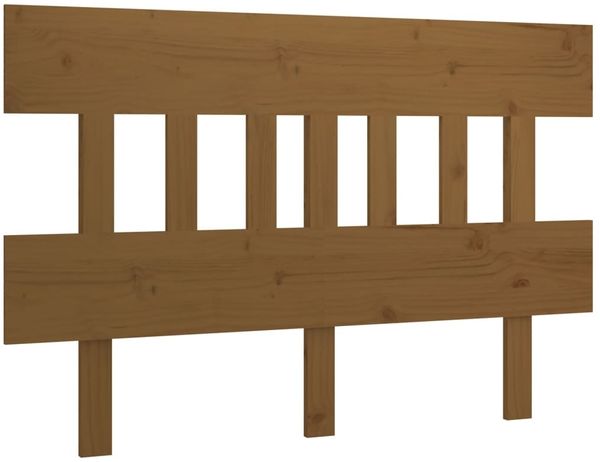 Kopfteil, Bettkopfteil, Minimalistisch Honigbraun 138,5x3x81 cm Massivholz Kiefer